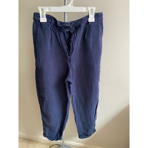 topshop navy blue corduroy pants size 4